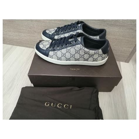 gucci blue sneakers women|navy blue gucci sneakers.